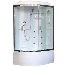 Душевая кабина Royal Bath BK RB 8120BK2-T-CH (прозрачное) правая